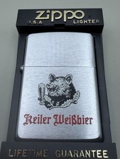 Keiler WeiBbier German Brewery Vintage 1997 Chrome Zippo Lighter New B78 picture