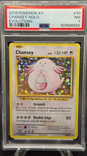 2016 Pokémon XY Evolutions Chansey Holo 70/108 English PSA 7 Graded picture