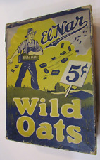 Very Rare Ladwig Reuter Wild Oats Candy Bar Cardboard Box El' Nar Milwaukee WI picture