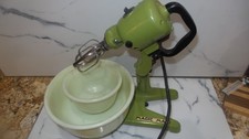 Rare Vintage fitzgerald Magic Maid Mixer W/Original Bowls, Nice, Working picture