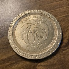 $5  Mgm Grand detroit michigan  token casino chip picture