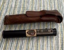 Vintage Warren-Knight Co Surveyor Hand Level Scope Sight Tool with Leather Case picture