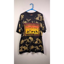 Vintage 1994 Disney The Lion King All Over Print Shirt AOP Jerry Leigh OSFA picture