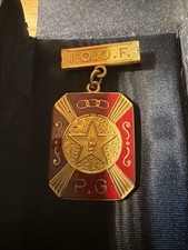Vtge Fraternal Past Grand Noble Medal Pin Independent Order Odd Fellows I.O.O.F. picture