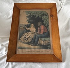 Uncle Tom & Little Eva E.C. Kellogg Hand Colored Lithograph 1850s Horace Thayer picture