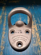 Vintage Brown MFG CO Vending Machine Bottle Opener picture