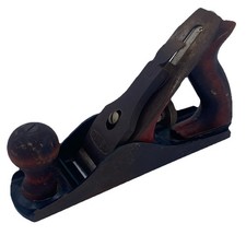 Vintage Dunlap Hand Planer Woodworking Plane Cast Iron Wood Handles USA Made picture