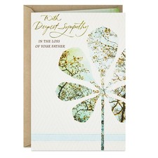 Hallmark Greeting Card Deepest Sympathy Loss Of Your Father Condolences picture