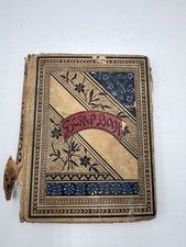 1894 Victorian Scrapbook of Die Cuts-  Devotional,Women,Flowers,Religious, Birds picture