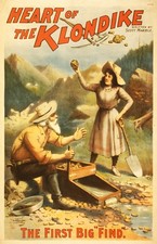 Heart of the Klondike - Gold Rush - Vintage Theater Poster - 5 x 7 in Print picture