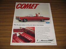 1965 Print Ad The 1966 Mercury Comet Caliente Red Convertible picture