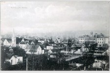 Puyallup Washington Postcard Birds Eye View Sent To kennewick washington picture