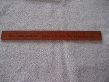 vintage Re-Elect Lou Tullio wooden ruler Erie Pa mayor election promotion picture