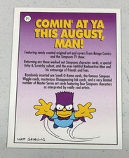 1994 THE SIMPSONS Season 2 Bartman PROMO P1 Skybox BONGO COMICS picture