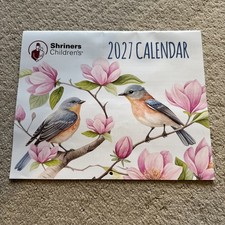 2027  BEAUTIFUL BIRDS & FLOWERS calendar picture