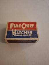 Vintage Fire Chief Strike Anywhere Empty Matchbox Circa 1970s picture