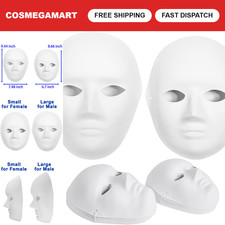 14 Pack Paper Mache Masks - 2 Sizes for Art Projects, Theater, Halloween, Masque picture
