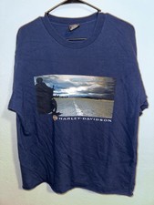 2005 Harley Davison Blue T Shirt With Front And Back Graphic Dubois PA XL picture