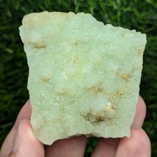 61-gm Natural Green Prehnite Crystals Cluster from Balochistan, Pakistan. picture