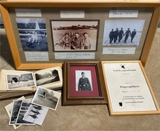 WW2 (Germany) Luftwaffe Framed Pilot's License Certification Plus More… picture