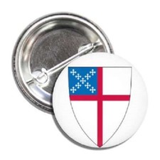 2 Episcopal Church flag shield buttons picture