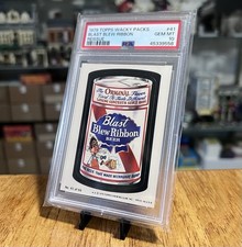 PSA 10 Rare 1979 Vintage Topps Wacky Packs #41 Blast Blew Pabst Blue Ribbon Beer picture
