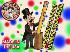 Appearing 8 foot number two pencil by Big Guys Magic picture