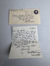 General George E. Stratemeyer Signed Letter, 1954 - American Air Force, WW2 picture