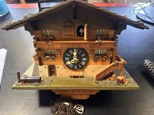 Vintage German Black Forest Chalet Cuckoo Clock – Swiss Cuendet Musical Movement picture