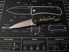 Kershaw Leek 1660SWBLKSO Snap-On Pocket Knife Black Plain Edge Stonewashed #100 picture