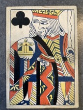 ORIGINAL 1860-1880s NO NUMBERS SAMUEL HART PLAYING CARD OLD WEST CIVIL WAR US picture