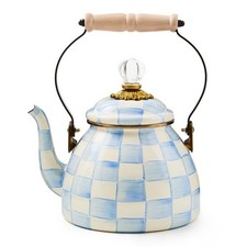 MacKenzie-Childs Sky Check Tea Kettle 2-Qt.  picture