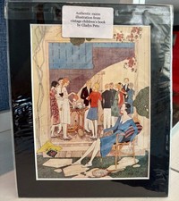 Gladys Peto 1920s Vintage Tennis Illustration Art Deco Fashion Garden Party picture