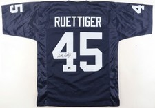 Rudy Ruettiger Autographed Notre Dame (Navy Blue #45) Custom Jersey - JSA picture