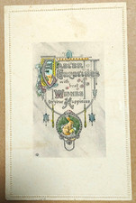 Embossed  Easter Greetings Postcard Best Wishes Happiness 1907-15.....S23 picture