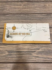 Vintage Carmel-by-the-Sea California Illustrated Tourist Map Brochure Ephemera picture