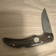 Colt CT19 Pocketknife SS Clip Point Wood Handle Manual w/Sheath Box picture
