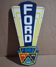 Ford porcelain Enamel Sign  21 x 10.5 Inches 1 Sided picture