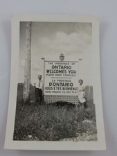 1939 The Province of Ontario Welcomes You Vintage Black & White Photograph 3 1/2 picture