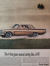 1962 LOOK Ad Advertisement PONTIAC Tempest The 4 that acts like a V-8 picture