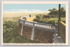 Montréal Mount Royal Lookout Vintage Postcard C.N.R. Photo Canada picture