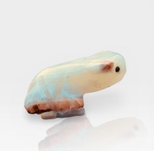 Rhodonite Frog Exquisite Hand Carved Vintage 2”x1” Mini Fetish Collectable OOAK picture