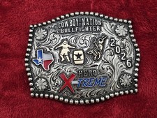 Bullfighter☆2026☆X~TREME☆RODEO CHAMPION TROPHY BUCKLE☆Cowboy Nation☆Rare☆40 picture