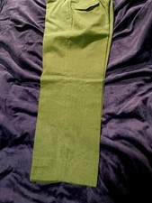 1942-1943 US Army Wool Dress Uniform Pants Zipper Fly 30 x 31 Deep Greenish Brwn picture