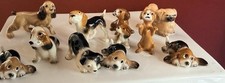 Hagen-Renaker VTG Lot of 11 Porcelain Dogs Lab Cocker Spaniel Puppy Beagle picture