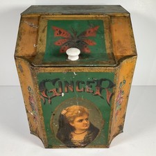 Antique Victorian general store ginger spice tin Patapsco Spice Mills, Baltimore picture