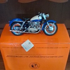 Franklin Mint Harley Davidson 1957 XL Sportster Die-Cast Motorcycle picture