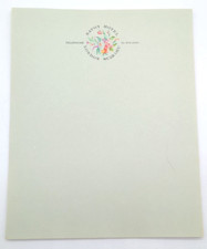 Vintage 1970s Savoy Hotel London Floral Pale Green Letterhead 10 Pieces picture