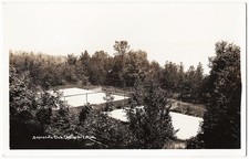 real photo Charlevoix MI - Sequenota Club 1940s postcard RPPC picture