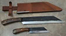 Custom Made Rail Track Forged Viking Style Seax Knives Combo (SR 16) picture